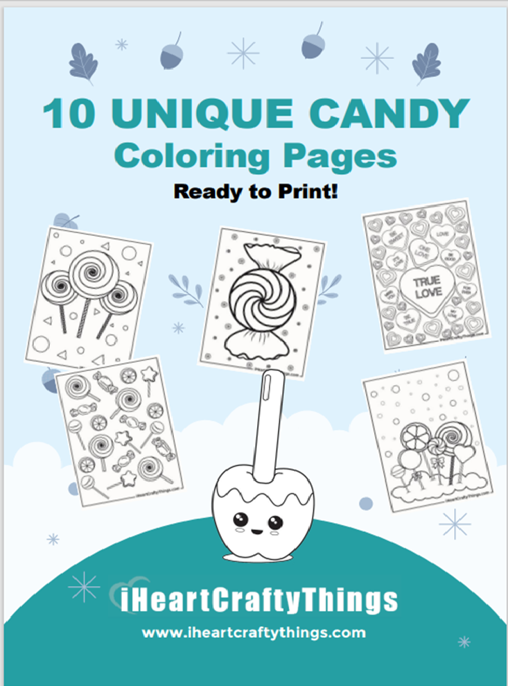 Unique candy coloring pages â i heart crafty things