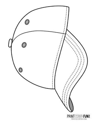 Baseball gear coloring pages balls bats mitts hats at
