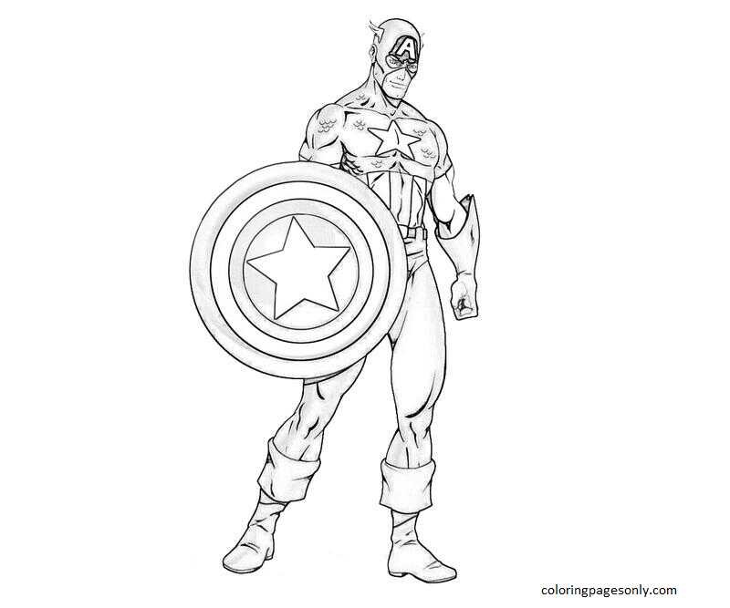 Captain america coloring pages printable for free download