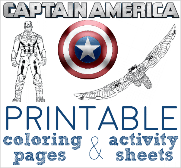 Free printable captain america coloring pages and activity sheets