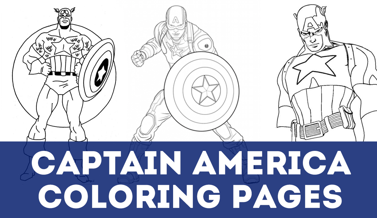 Updated captain america coloring pages