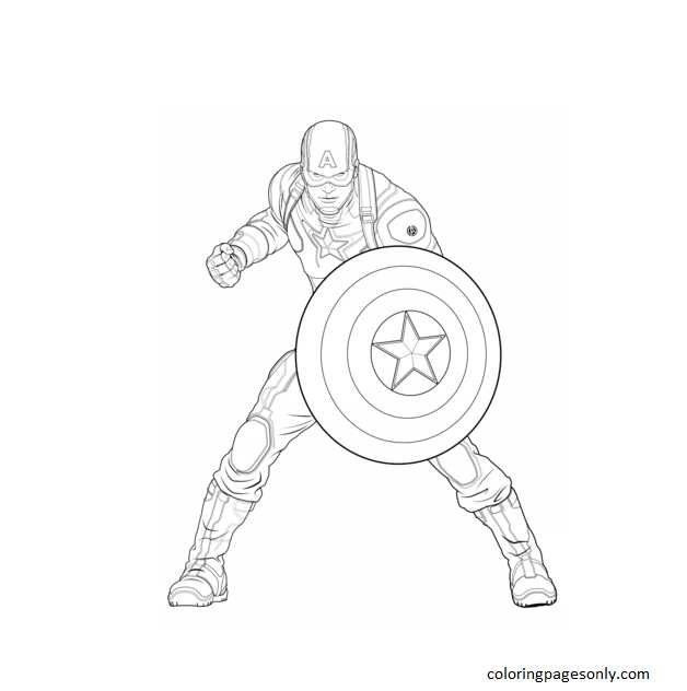 Captain america coloring pages printable for free download