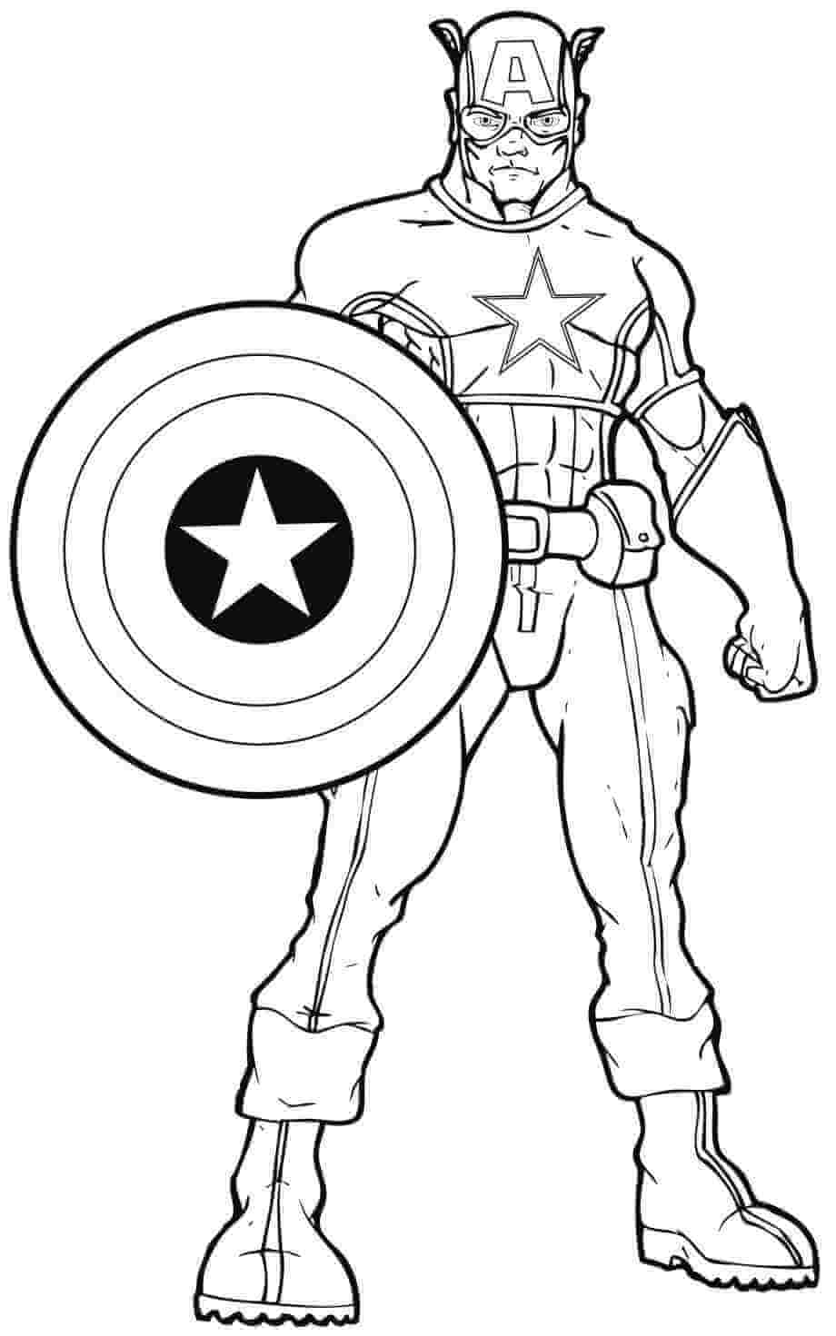 Captain america coloring pages