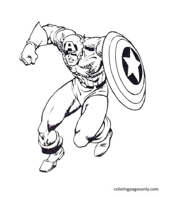 Captain america coloring pages printable for free download