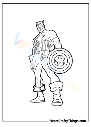 Free printable captain america coloring pages for kids