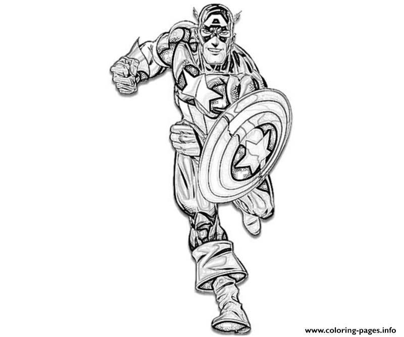 Ready to fight captain america coloring pageb coloring page printable