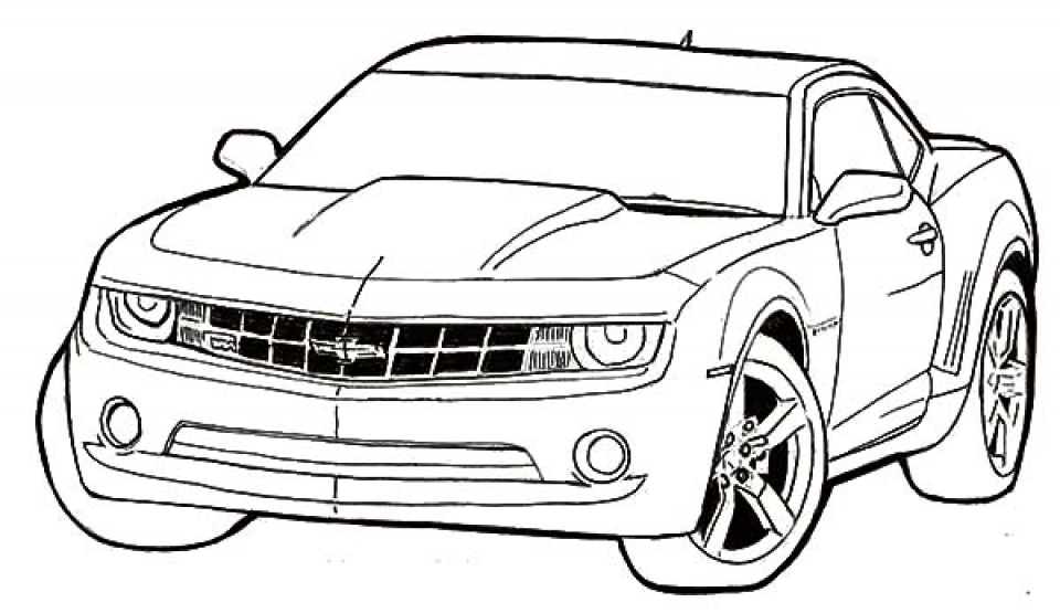 Get this printable car coloring page