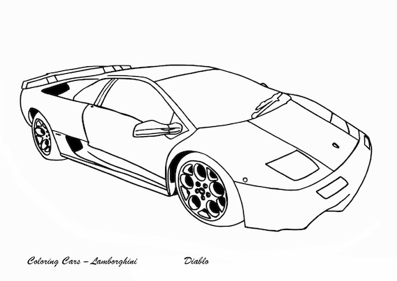 Printable cars coloring pages for kids vehicle sport racing vintage super cars themed colouring books bundle children activity pdf jpg png