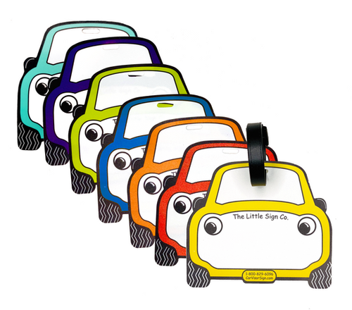Car rider backpack tag the little sign co