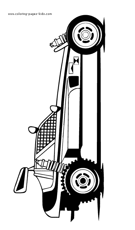 Car coloring page