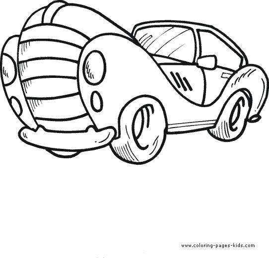 Car coloring page