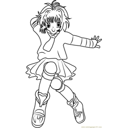 Cardcaptor sakura coloring pages for kids printable free download