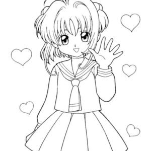 Manga coloring pages printable for free download