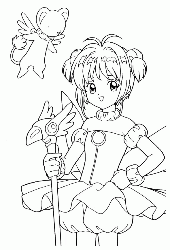 Card captor sakura da colorare