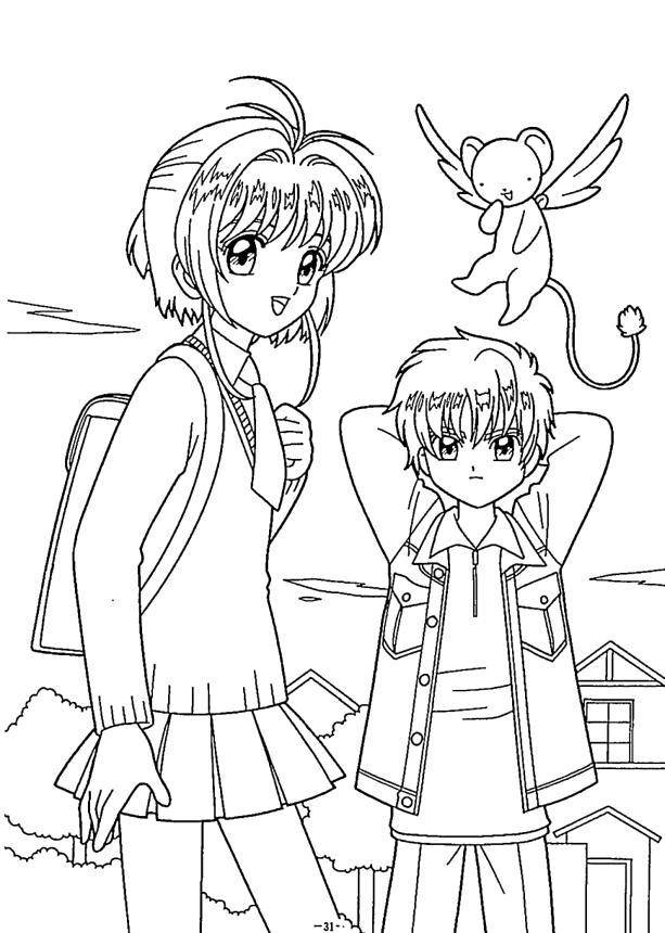 Get this anime coloring pages for girl skr
