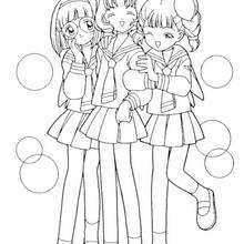 Sakura coloring pages