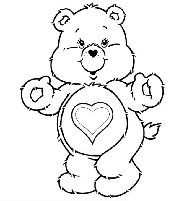 Care bears coloring pages printable for free download