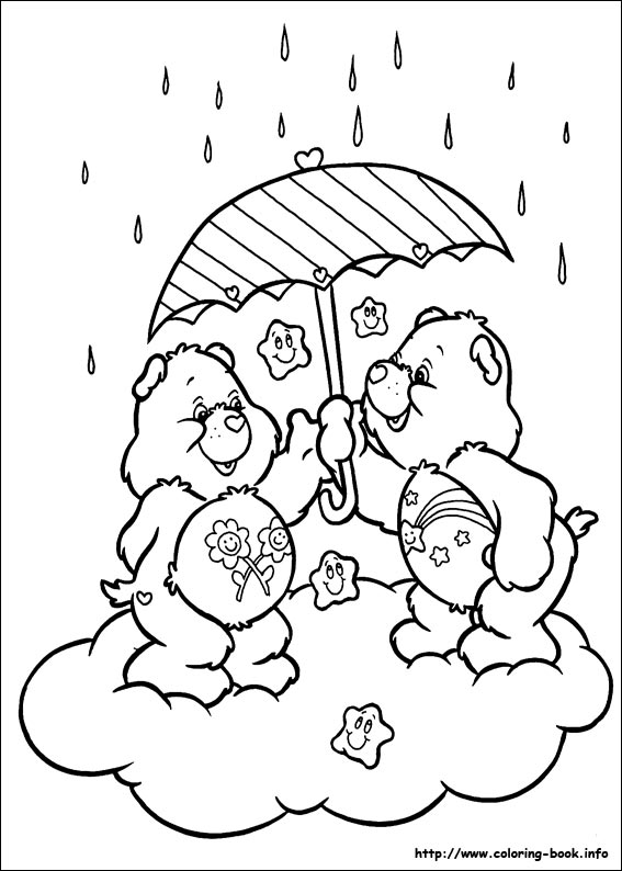 The care bears coloring picture