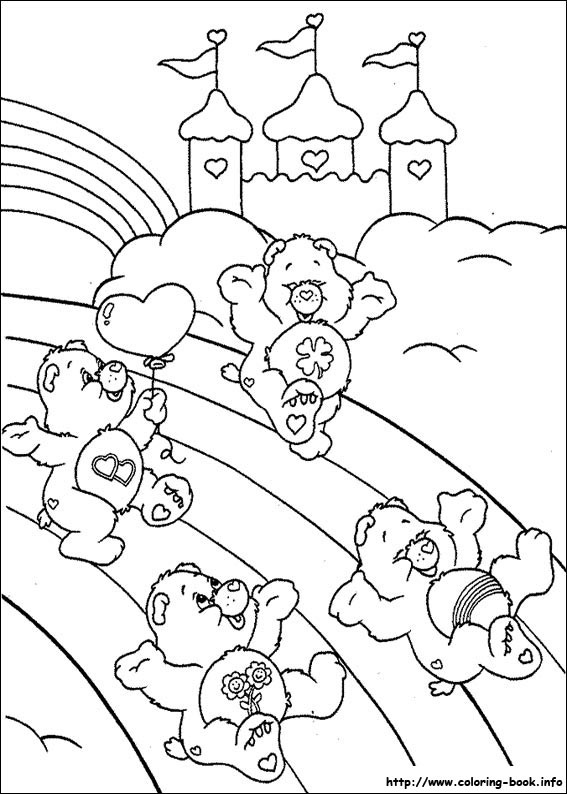 The care bears coloring picture