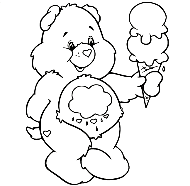 Care bears coloring pages printable for free download