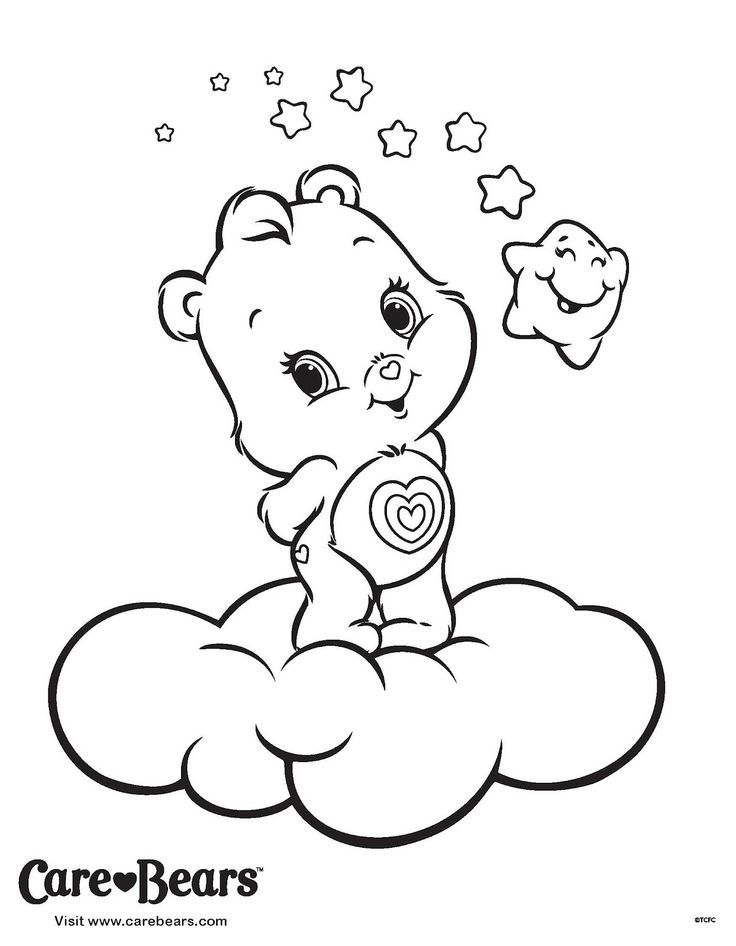 Care bears coloring book pages