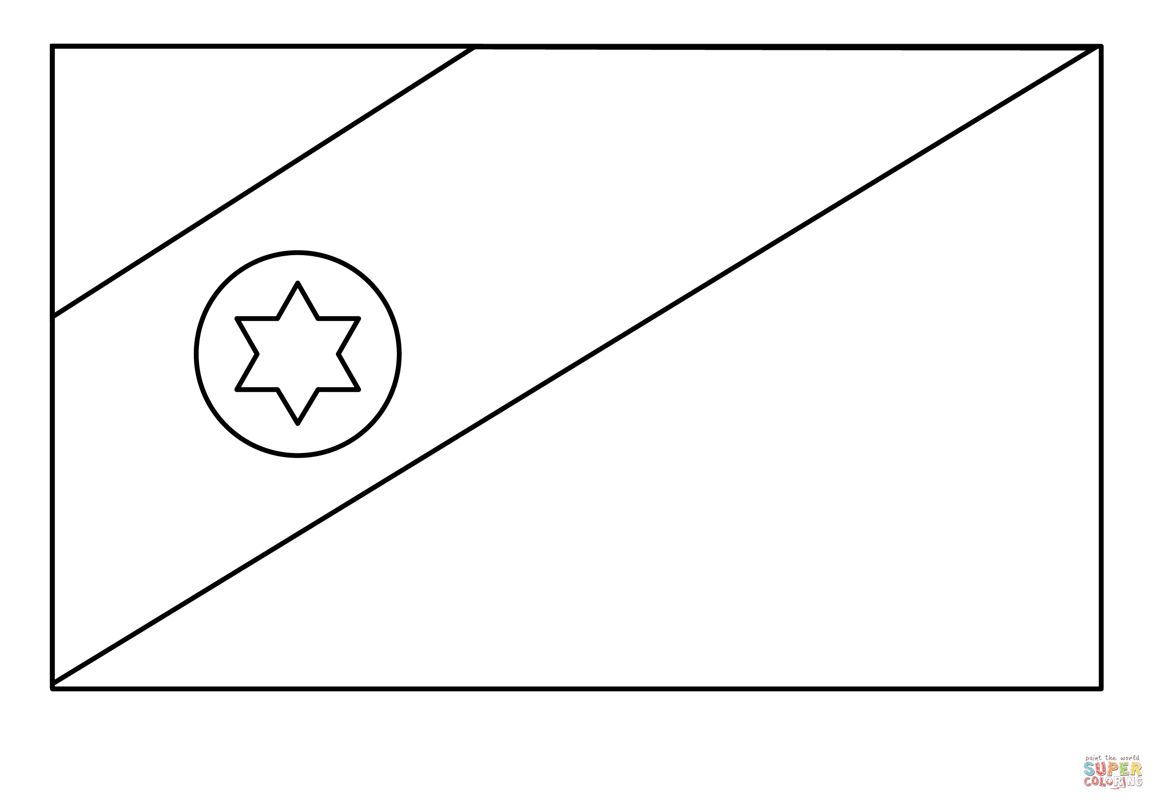 Flag of caribbean netherlands emoji coloring page free printable coloring pages