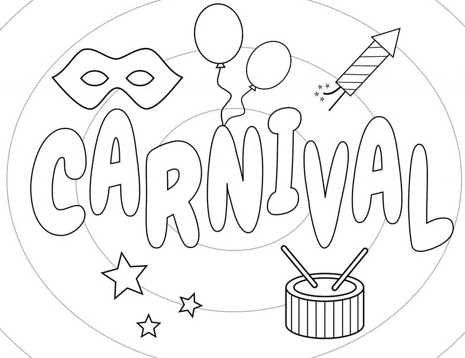 Carnival coloring pages printable for free download