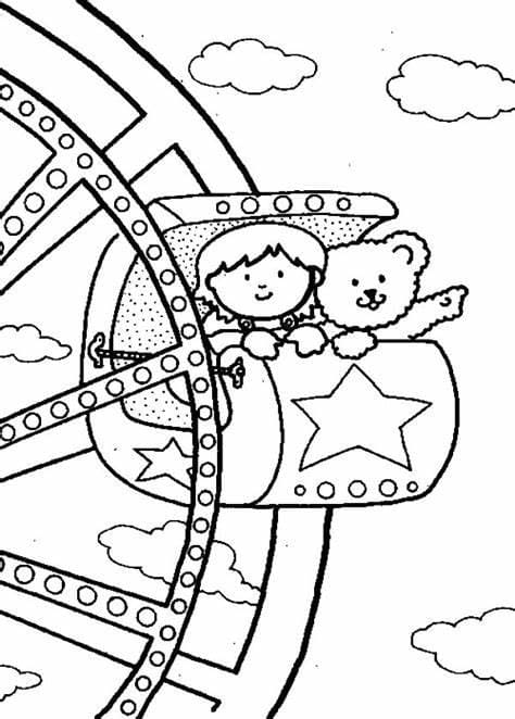 Free carnival for kids coloring page
