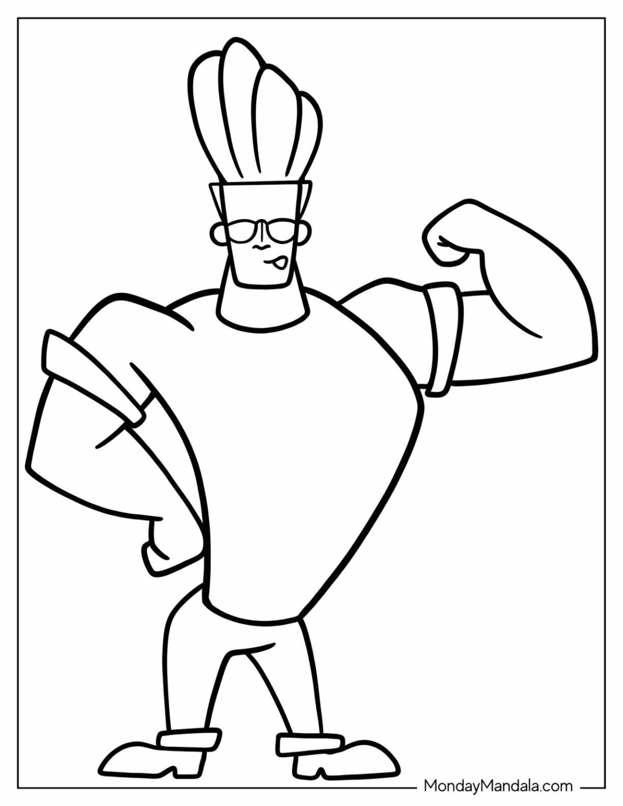 Cartoon coloring pages free pdf printables
