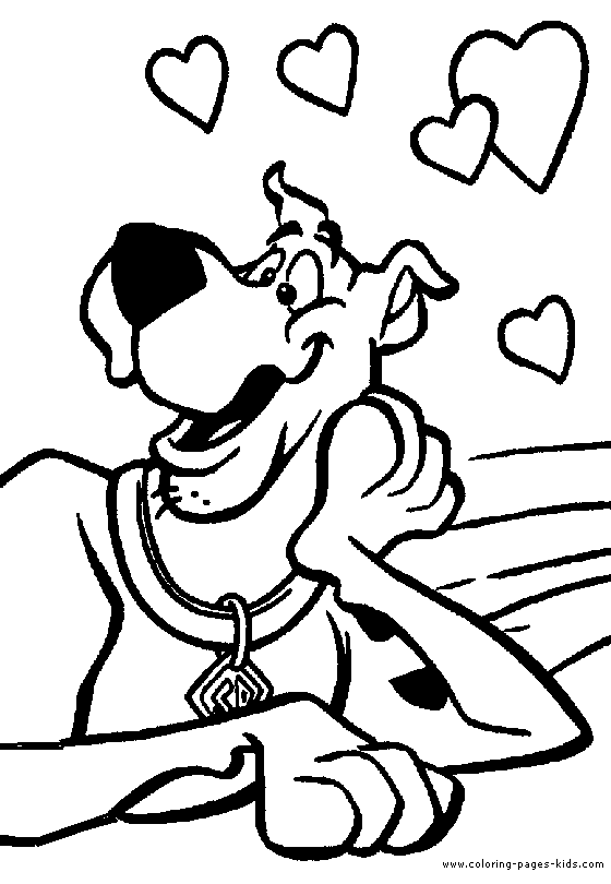 Scooby doo color page
