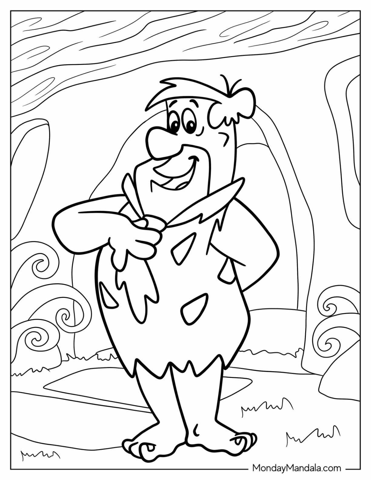 Cartoon coloring pages free pdf printables