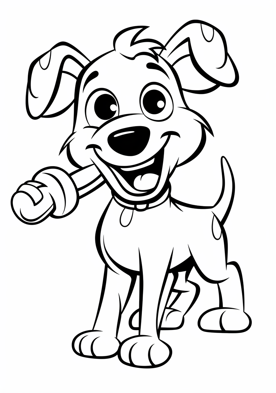 Dog coloring free printable fun and engaging coloring
