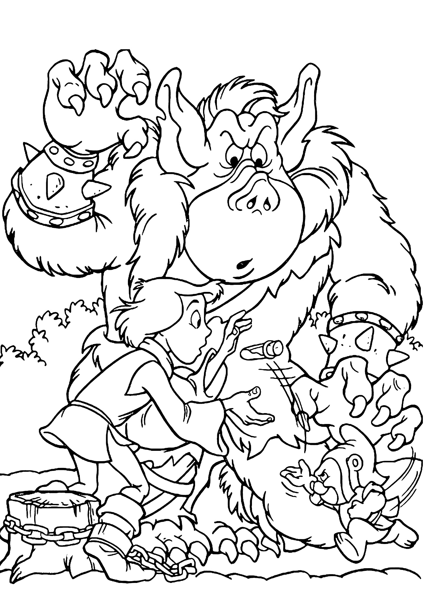 Cartoon coloring pages