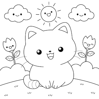 Cartoon coloring images