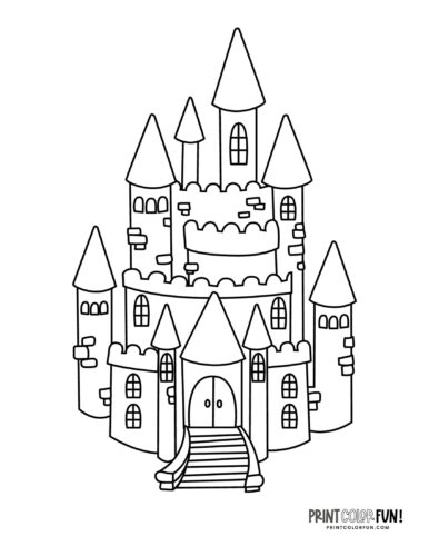 Fun castle clipart coloring pages inspiration creative projects for curious kids at