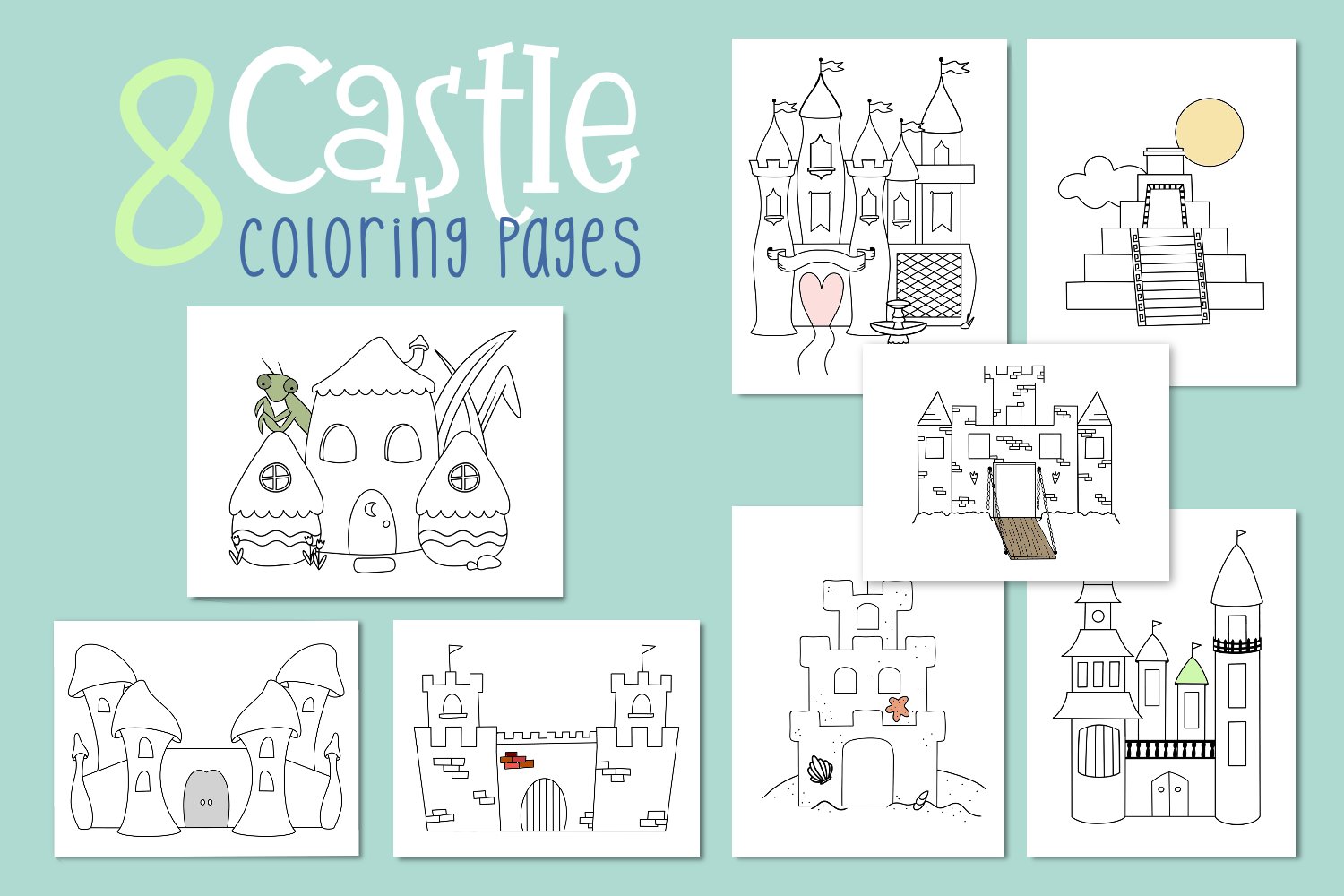 Castle coloring pages