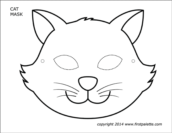 Cat masks free printable templates coloring pages animal mask templates animal masks cat mask