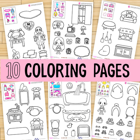 Coloring books â woa doll craft