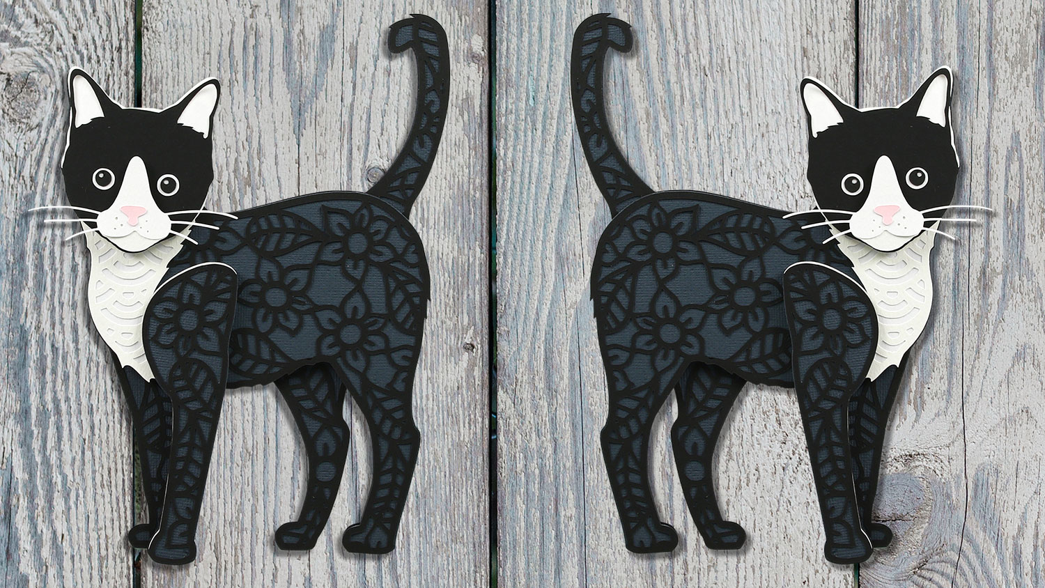 Free cat layered svg make a papercraft of your cat