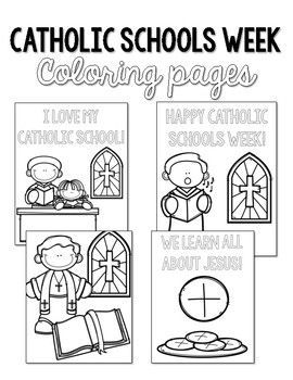 Catholic schools week coloring pages catholic schools week catholic school school week