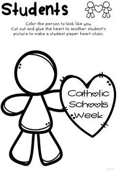 Catholic schools week one page crafts catholic schools week catholic school school week