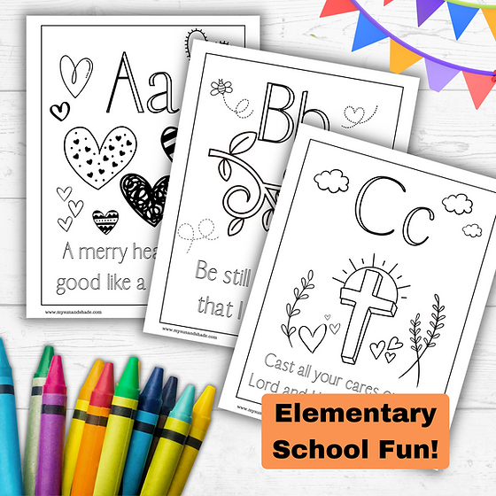 Christian abc coloring pages with bible verses
