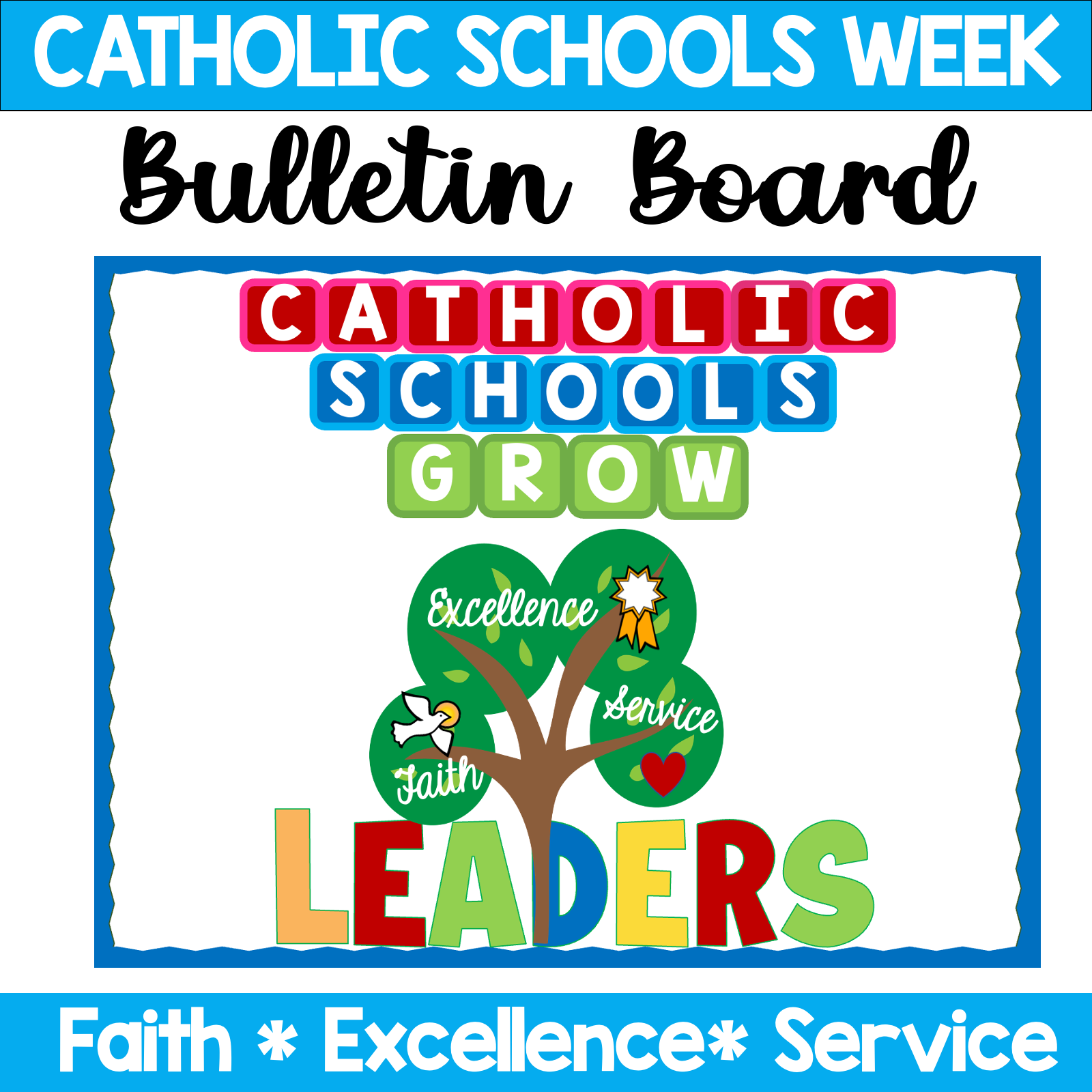 Catholic schools week bulletin board