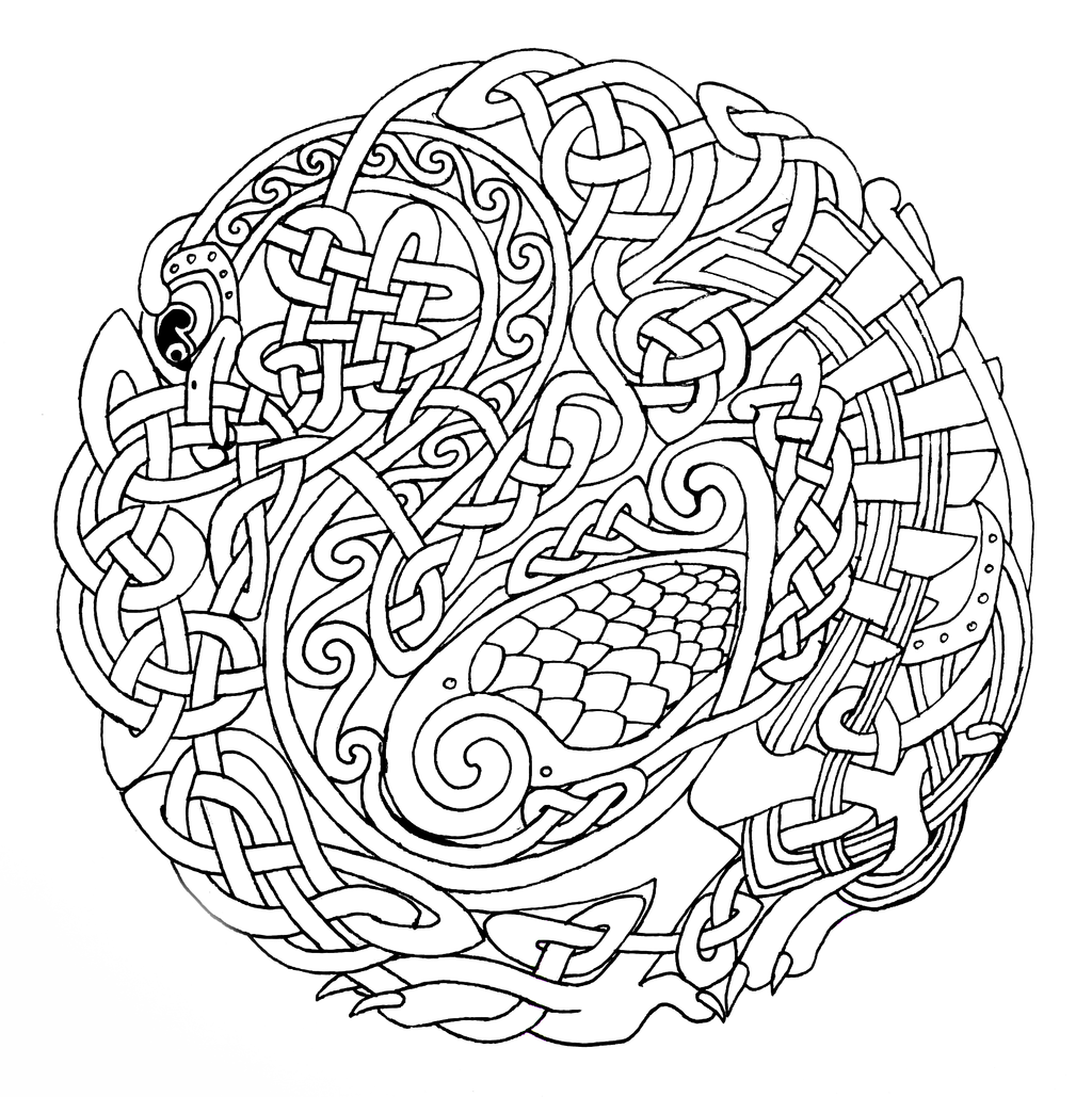 You are never too old to color in these celtic mandala coloring pages