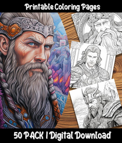 Celtic maidens coloring pages digital pack happy colorist