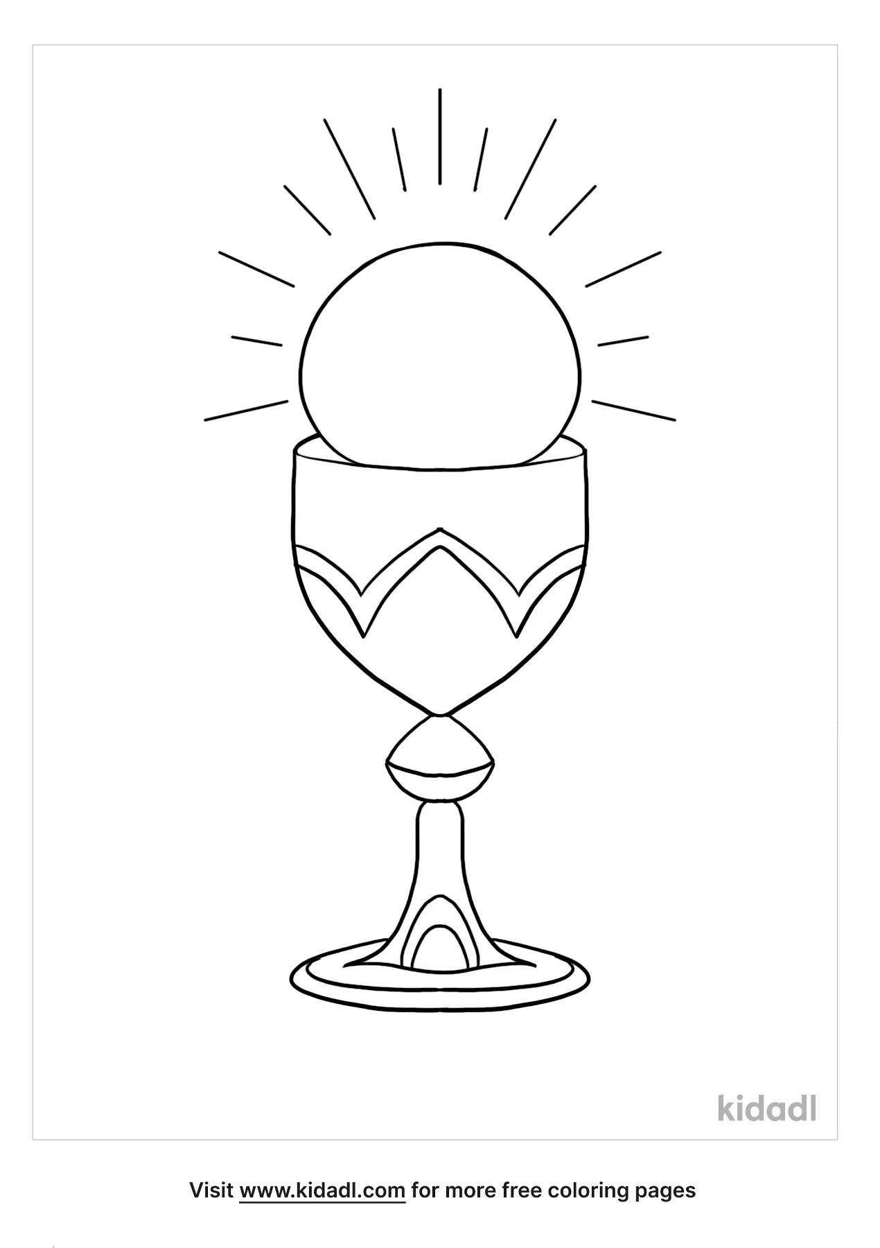 Free chalice coloring page coloring page printables