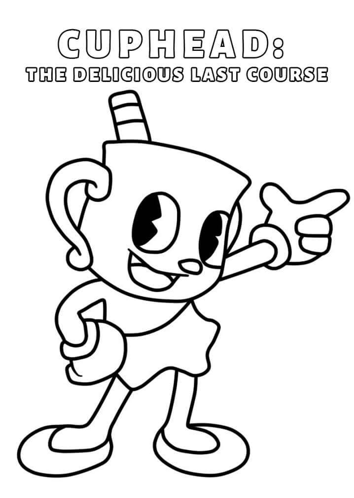 Ms chalice cuphead coloring page