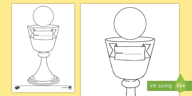 First communion resources chalice colouring page