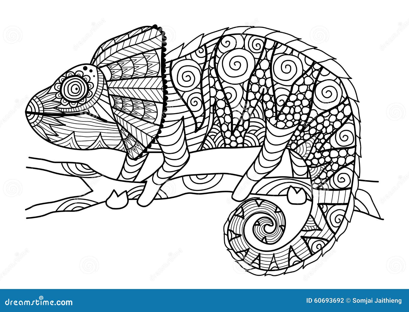 Chameleon coloring stock illustrations â chameleon coloring stock illustrations vectors clipart