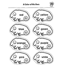 Chameleon coloring pages